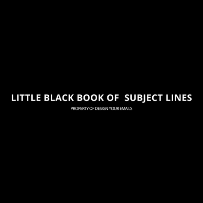 Little Black Book of Subject Lines